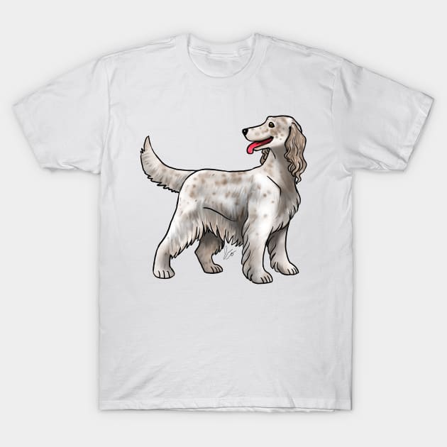 Dog - Irish Setter - Spotted T-Shirt by Jen's Dogs Custom Gifts and Designs